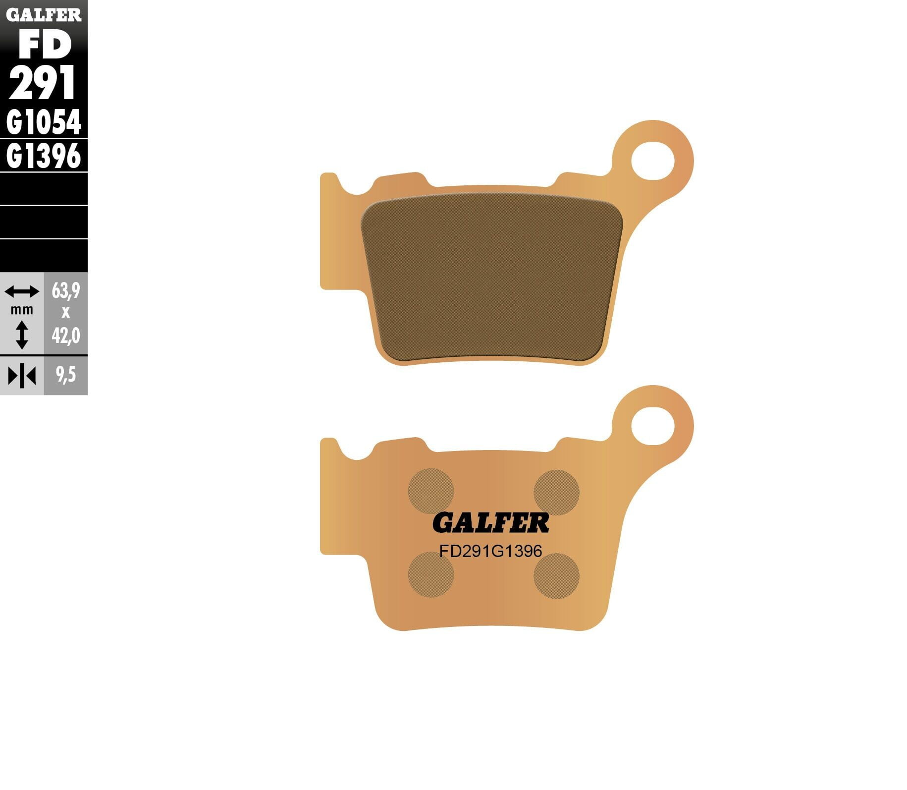 Galfer Rear Brake Pads KTM 450 SMR 2021 > 2023 FD291