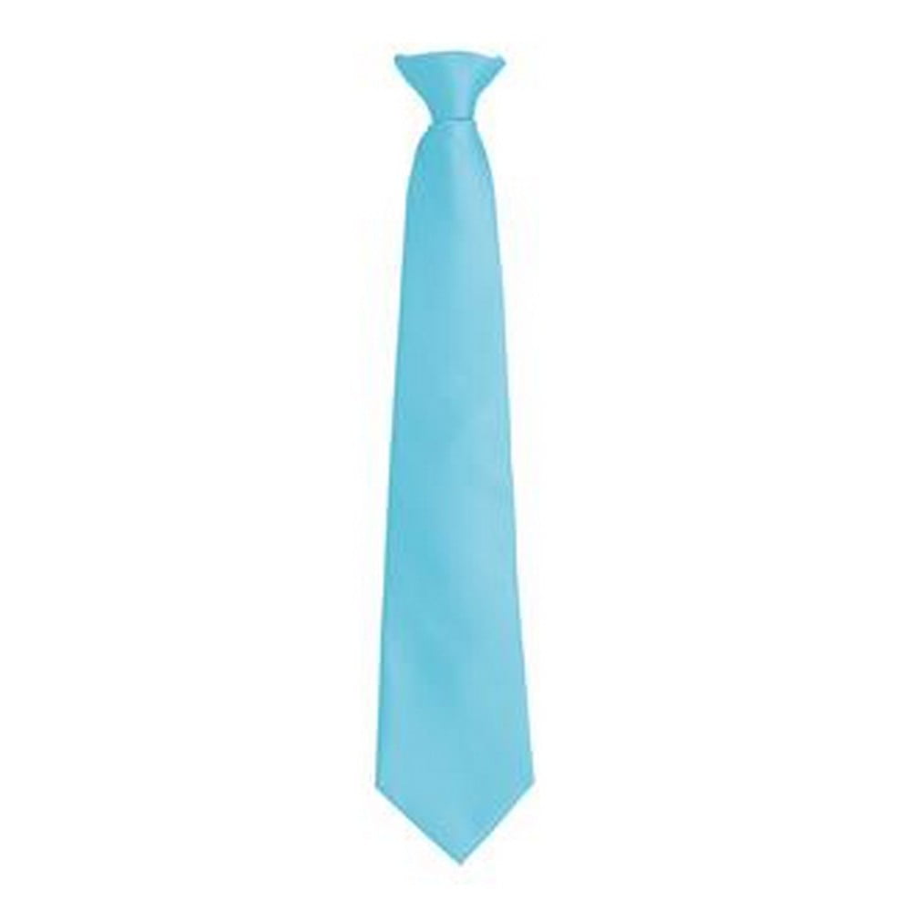 Premier (One Size, Turquoise) Mens Fashion ”Colours” Work Clip On Tie