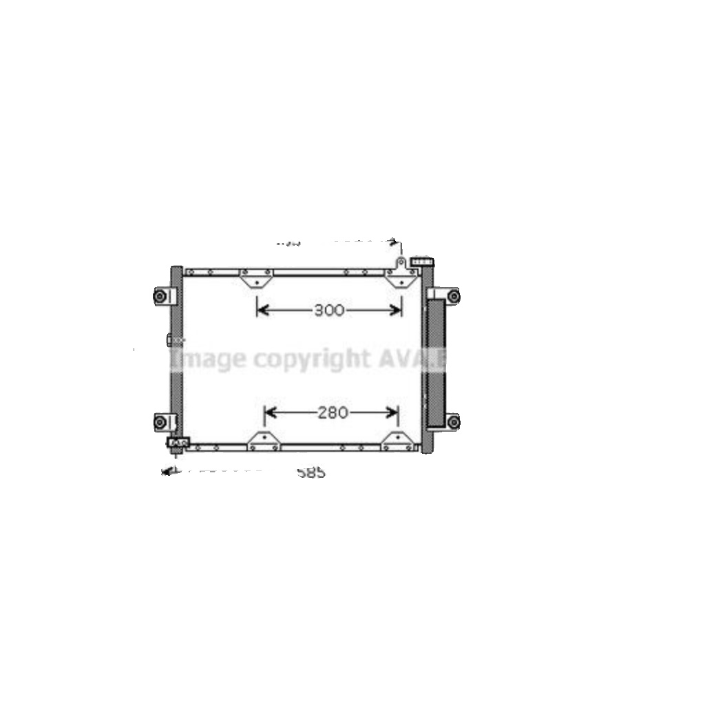 Fits AVA SZ5075D AIR CONDITIONING RADIATOR SUZUKI GRAND VITARA (1998) ⭐UK Stock⭐