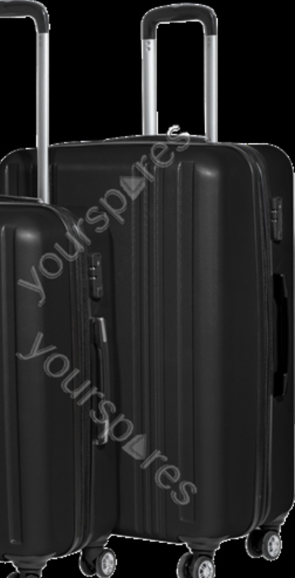 Sealey DL11 Dellonda Lightweight ABS Luggage Set with TSA Lock - Black