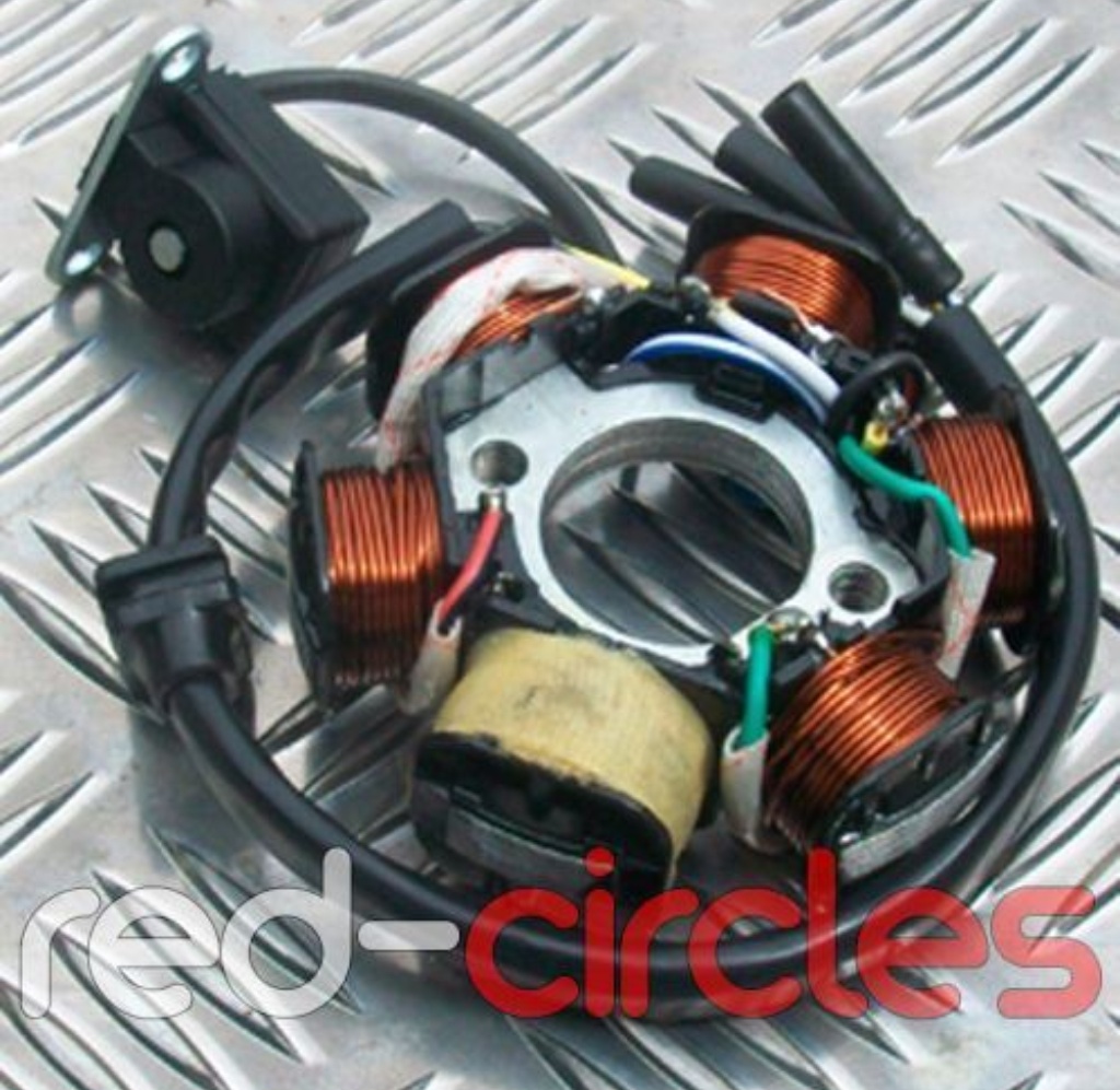 PIT BIKE 6 POLE CASING STATOR PLATE for ELECTRIC START 50cc 110cc