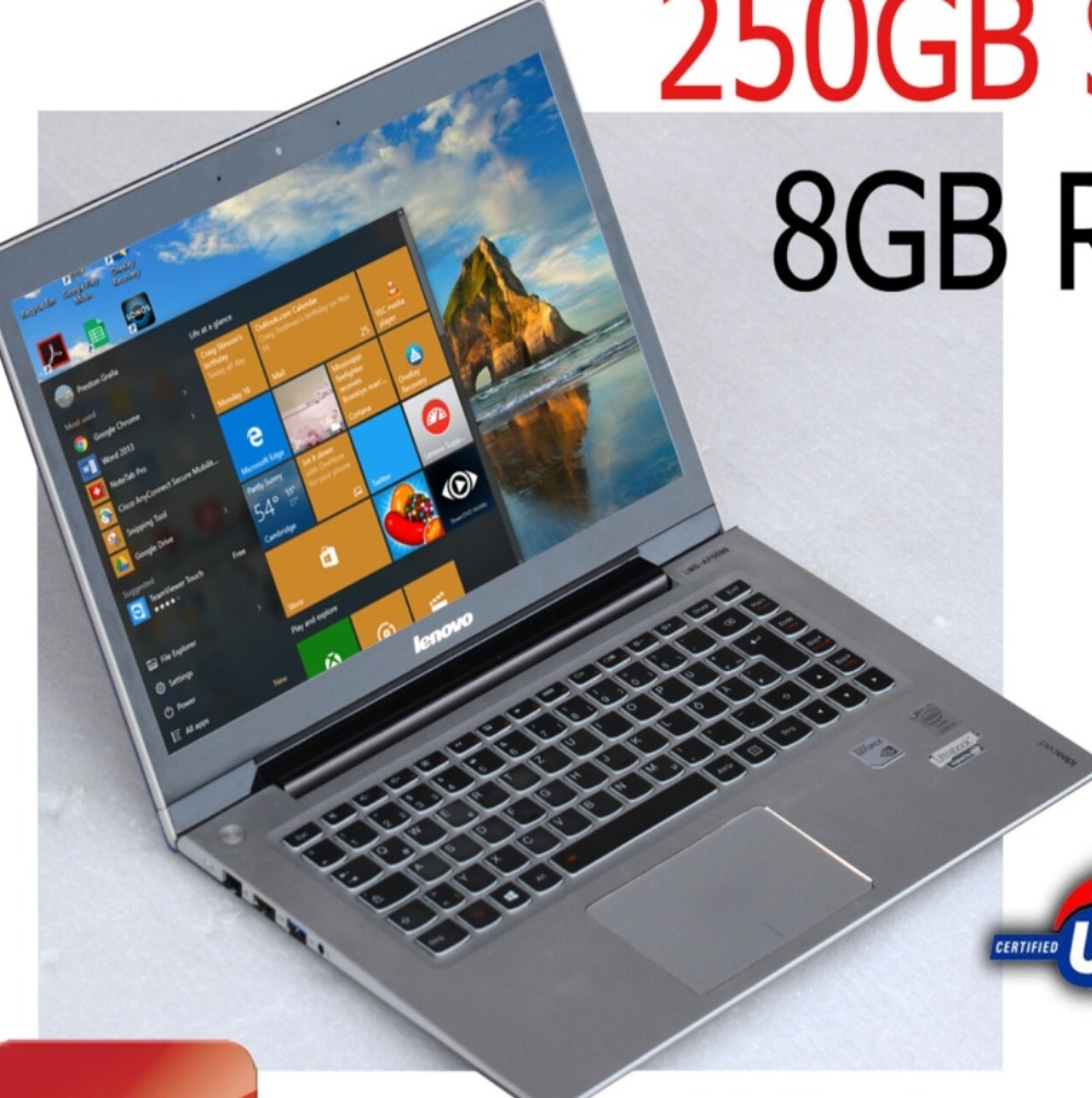 Ultrabook Lenovo Ideabook U430 I5 Touchscreen 250GB SSD 8GB RAM WLAN Bluetooth