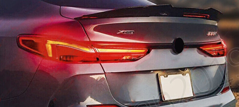 FOR BMW 2 SERIES F44 GRAN COUPE REAR BOOT SPOILER LIP WING PSM STYLE GLOSS BLACK