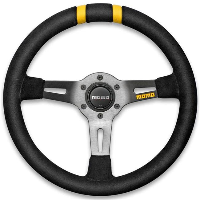 MOMO Drifting 330mm Suede Track Steering Wheel - 12 Month Manufacturer Warranty
