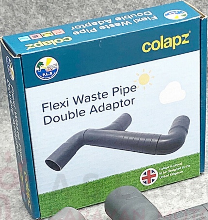 Colapz Waste Water Adaptor Pipe Kit Adjustable Outlet Hose Caravan Motorhome