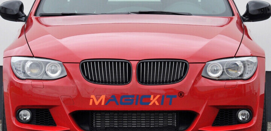 For 10-14 BMW E92 E93 3 Series LCI Coupe Front Kidney Grills Grilles Matte Black