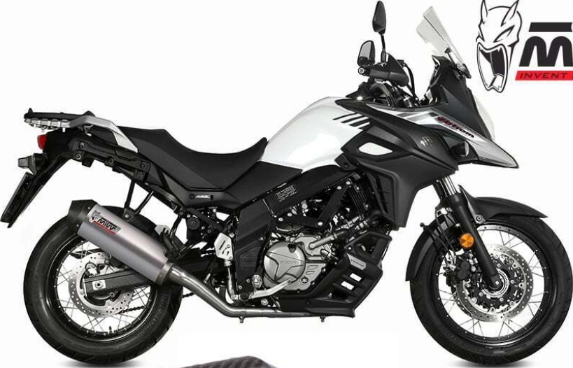 Mivv Exhaust Muffler Oval Titanium Carbon Cap SUZUKI DL V-STROM 650 2017 > 2023