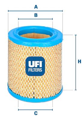27.888.00 UFI FILTRO ARIA PER FIAT DUCATO 1.9D -02