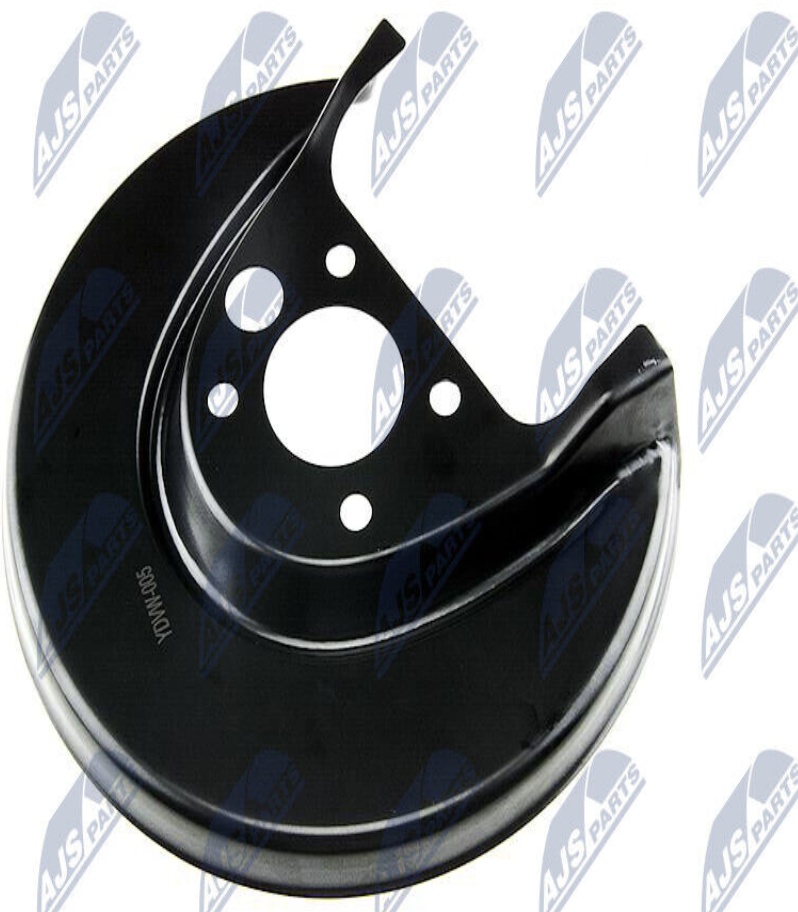 Brake disc cover Rear Axle Right Zinc-coated HTO-VW-005 NTY for AUDI SKODA VW