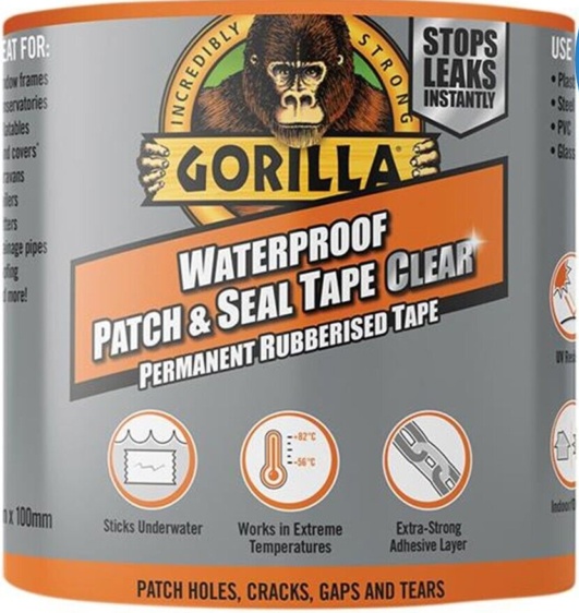Gorilla Glue Gorilla® Waterproof Patch & Seal Tape 100mm x 2.4m Clear