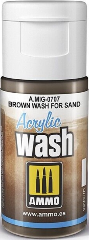 Ammo MIG 0707 - Acrylic Wash Brown Wash For Sand - New