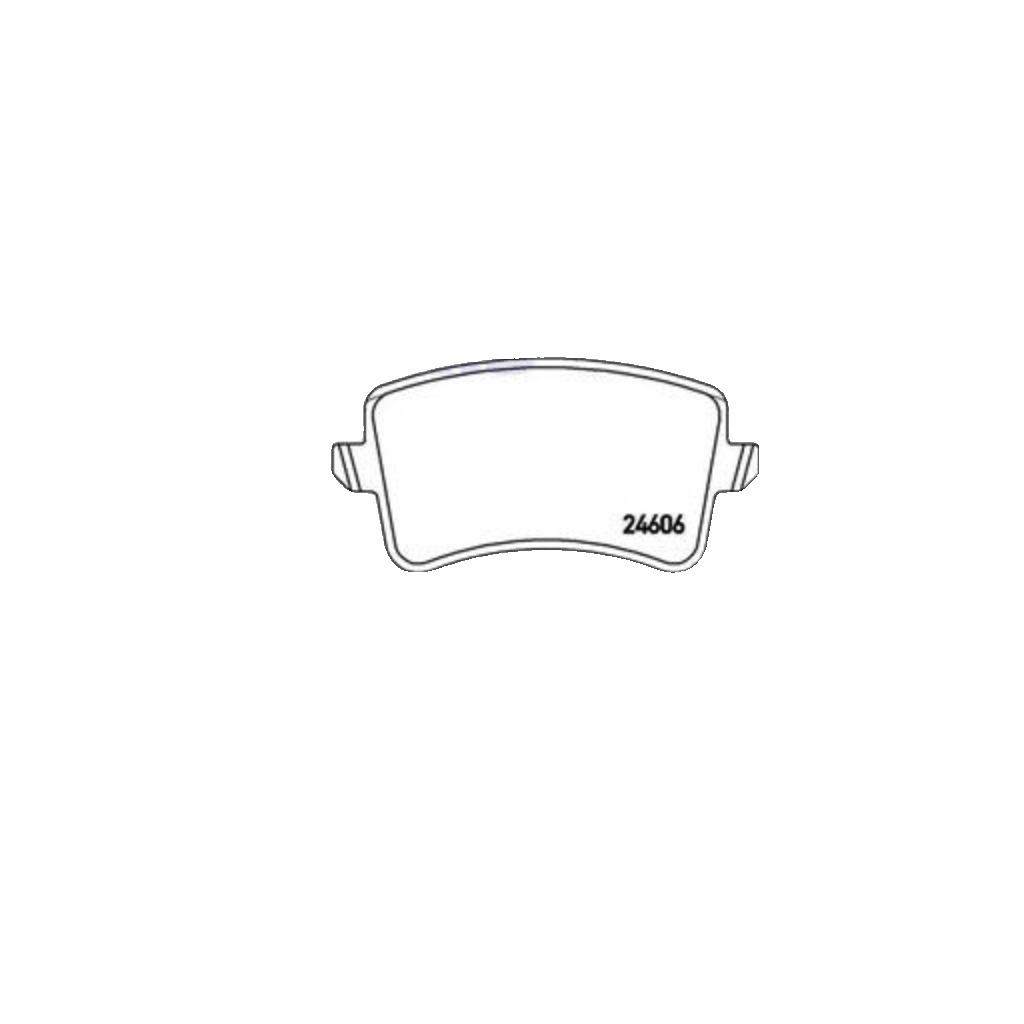 Rear BREMBO P 85 117 Brake Pad Set, disc brake for ,AUDI