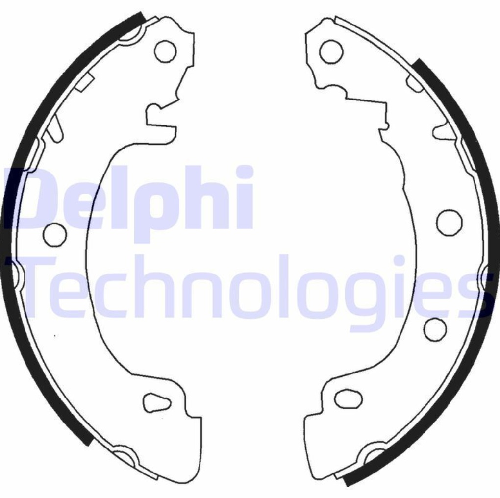 Rear Brake Shoe Set Delphi LS1724 Fits Renault Megane Scenic Braking System