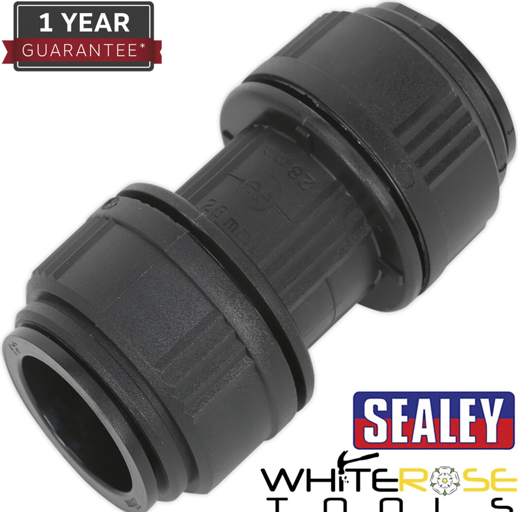 Sealey CAS28SC Speedfit Straight Connector 28mm - Pack of 5