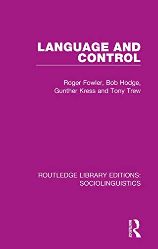 Language and Control - 9781138349865