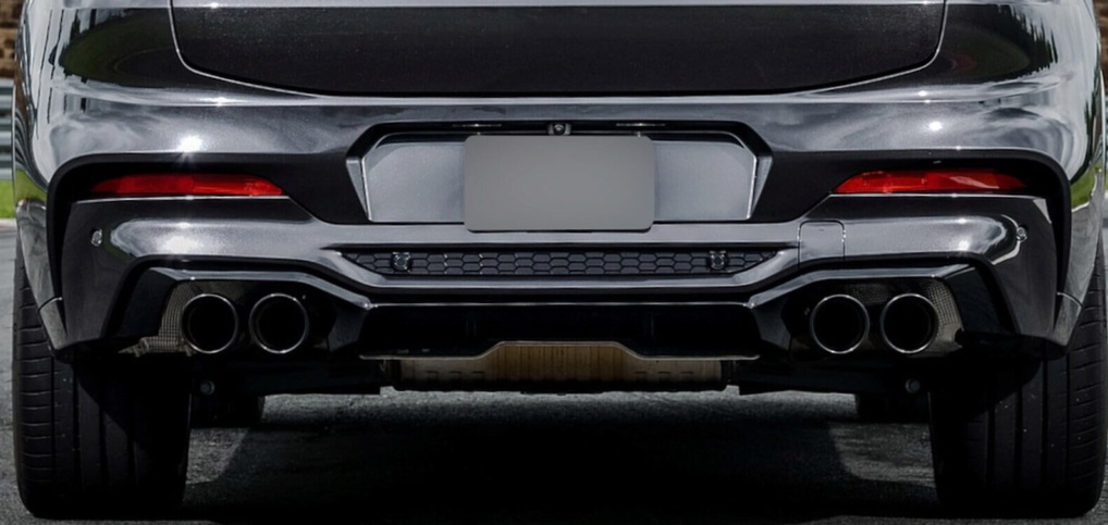 Fits BMW X4 G02 Rear Bumper Diffuser Spoiler Gloss - Image 2