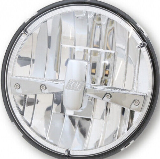 Highsider Pro Type 3-7 Inch LED Front Headlight Optics - Black For Motorcycle