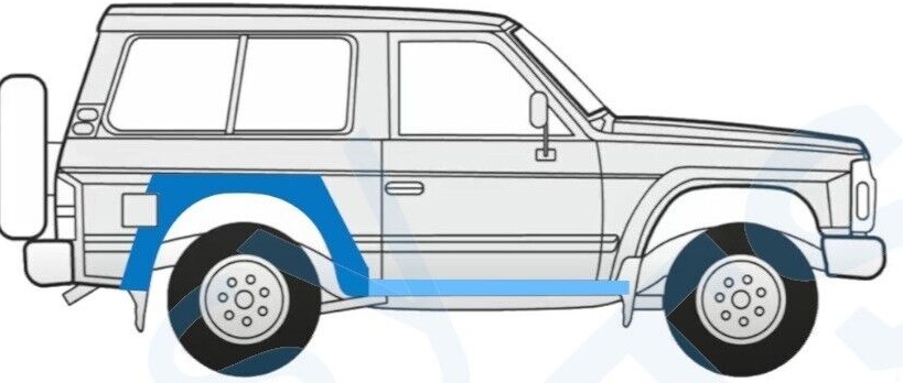 PATROL Y60 GY60 1990-1997 2 DOOR REAR WHEEL ARCH + SILL REPAIR PANEL / SET