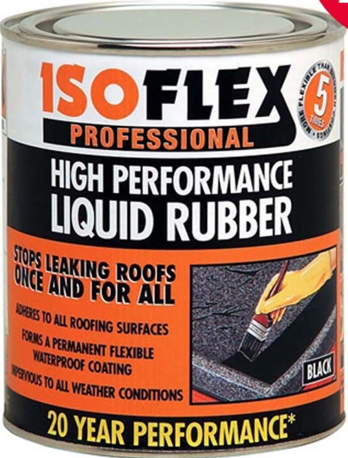Ronseal 32998 Isoflex Liquid Rubber Black 750ml