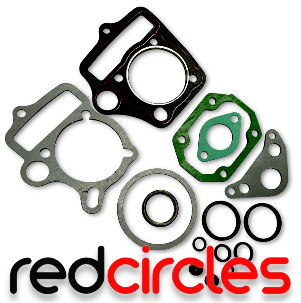 52.4mm CIRCULAR PIT BIKE TOP END GASKET SET WITH O-RING SEALS 110cc 125cc