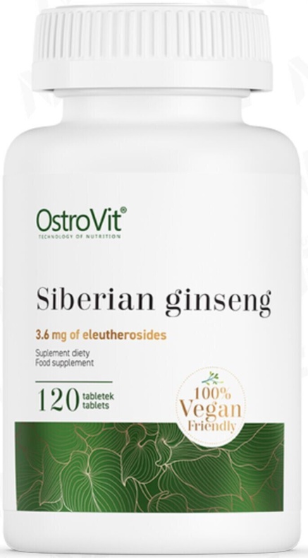 OSTROVIT SIBERIAN GINSENG improved libido energy booster 120 tabs VEGE