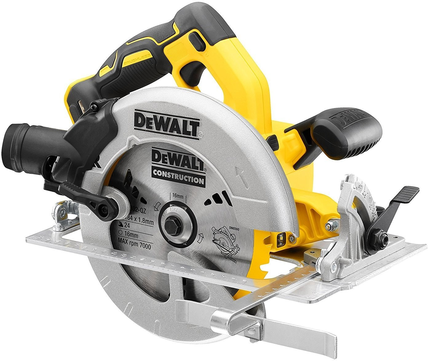 Dewalt DCS570 18V XR Brushless 184mm Circular Saw With 2 x 5.0Ah Batteries