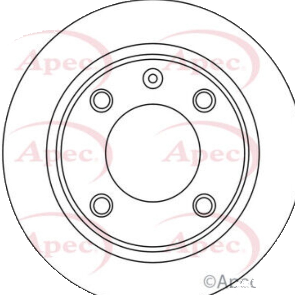 Apec Brake Disc Rear Single Premium 95667811 5028906070724 224mm DSK171