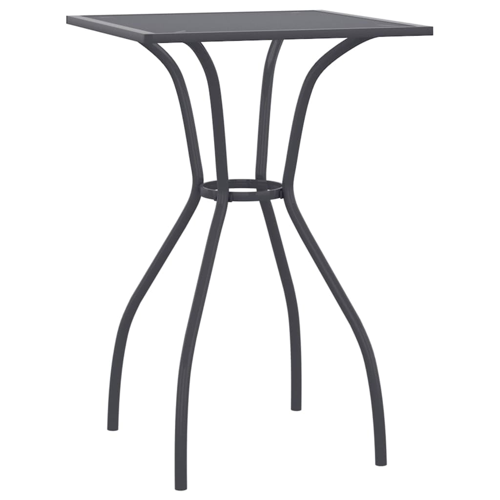 New Vidaxl (50 X 50 X 72 Cm) Garden Table Outdoor Table Dining Room Table Steel Mesh Anthracite