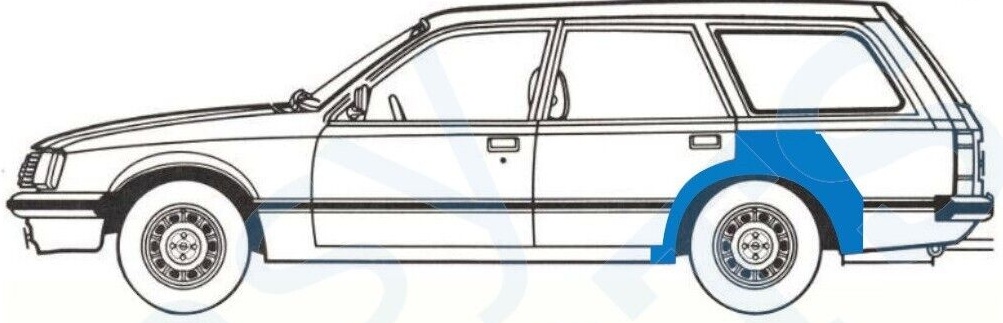 OPEL REKORD E VAUXHALL CARLTON 1977-1986 REAR WHEEL ARCH REPAIR PANEL / PAIR