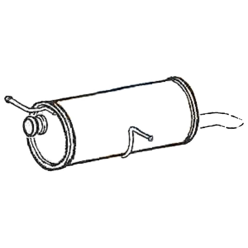Klarius PG645A Exhaust Rear Box 307 1.4 01-05