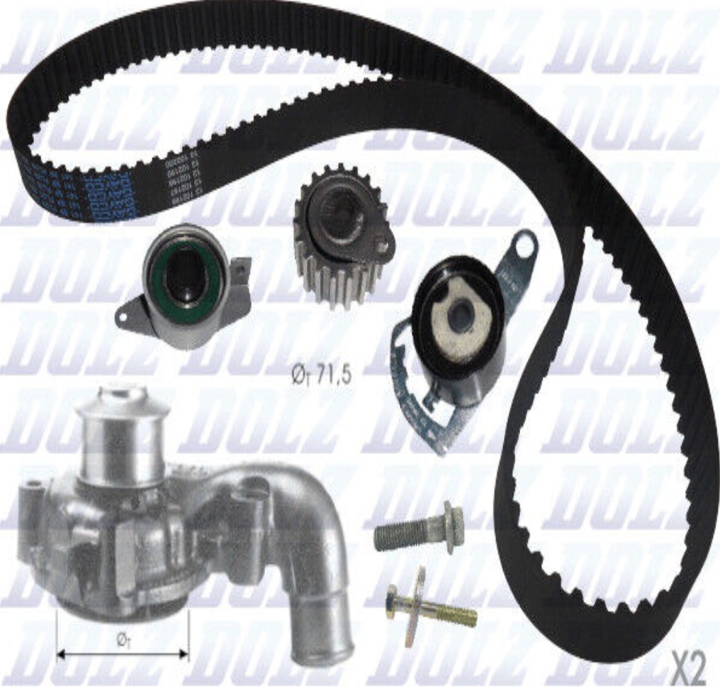 Fits DOLZ KD029 TIMING KPL. + WATER PUMP FORD FIESTA IV 1.8D 95-  ⭐UK Stock⭐