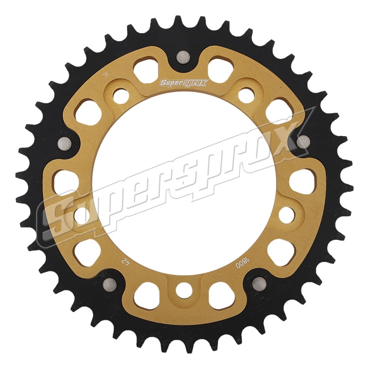 Supersprox Stealth Gold 42D Crown For Motorcycle Parts Accessories