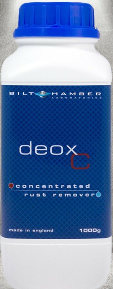 Bilt Hamber Deox-C Concentrated Rust Remover Deox C Corrosion 1kg bottle