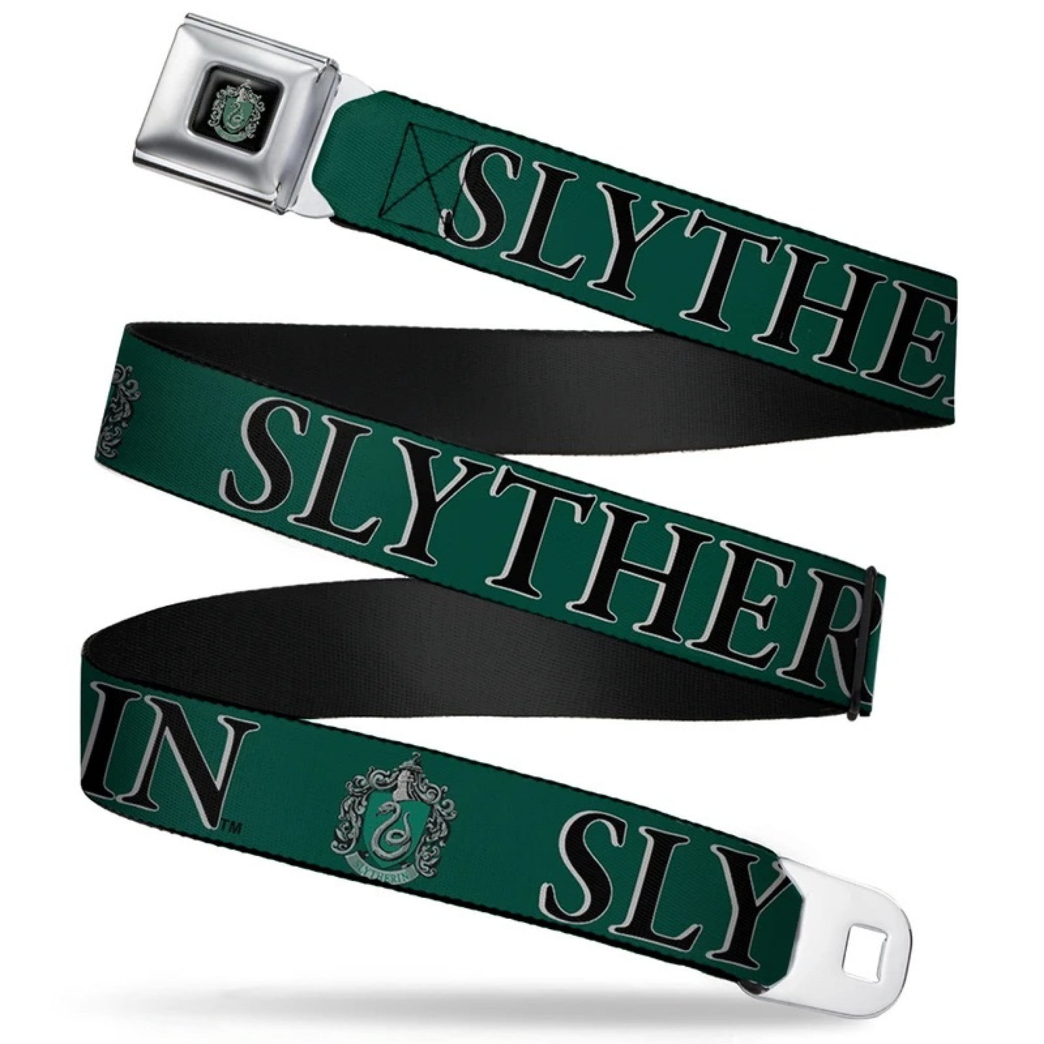 Buckle-Down Harry Potter Slytherin Seatbelt Belt - Multi