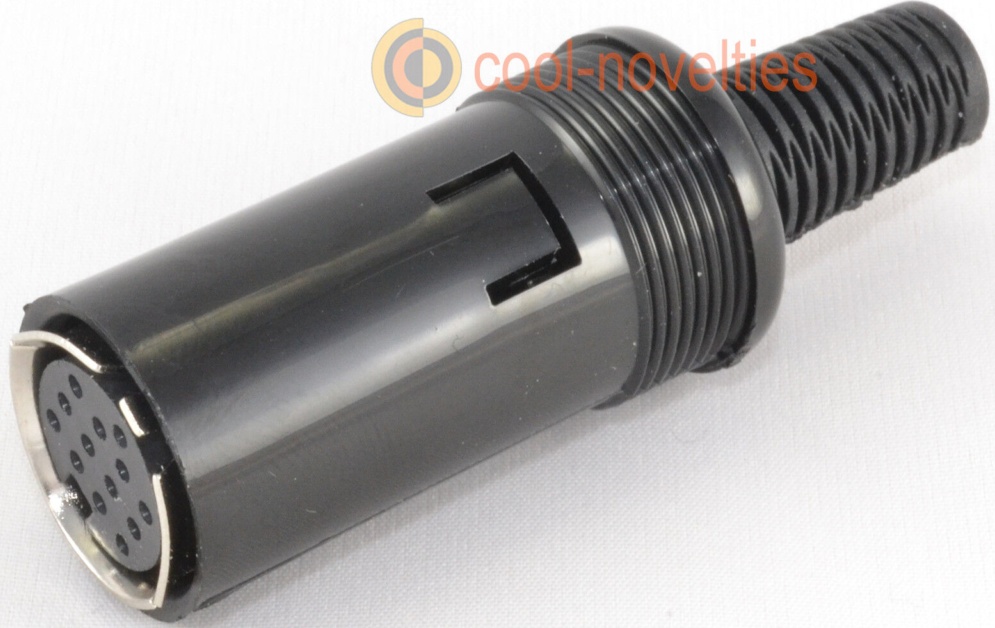 13 PIN DIN FEMALE INLINE SOCKET CONNECTOR FOR ATARI ST / KENWOOD / ROLAND - NEW