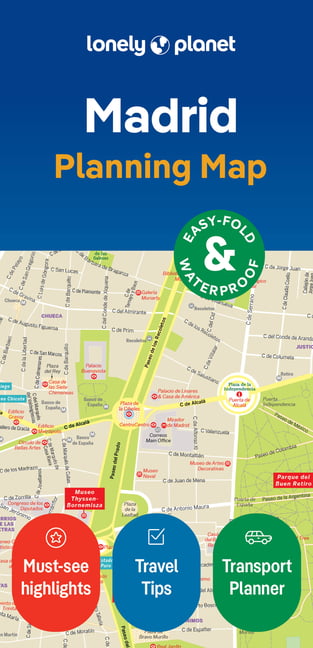 Lonely Planet Madrid City Map by Lonely Planet (Map 2023) - Image 4