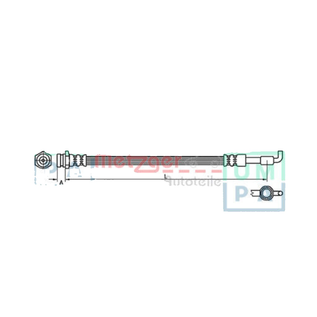 Original Brake Hose 4110880 for Mazda