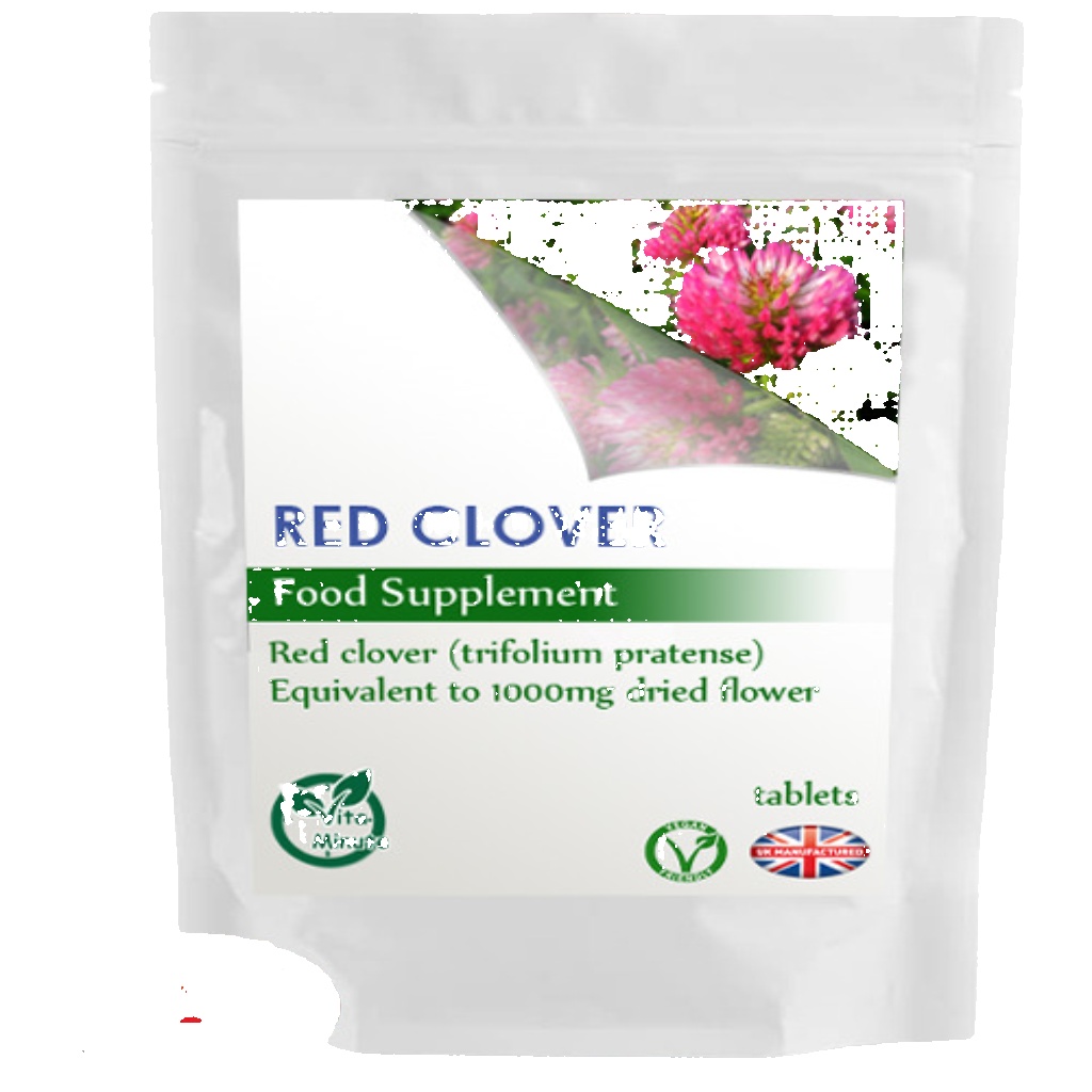 Red Clover High Strength 1000mg - 120 Tablets - Hot Flushes, Menopause, UK (V)
