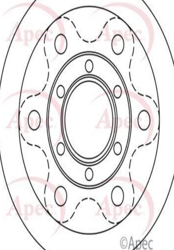 Apec Brake Disc Front Single 42546401 504079365 504080994 DSK2575