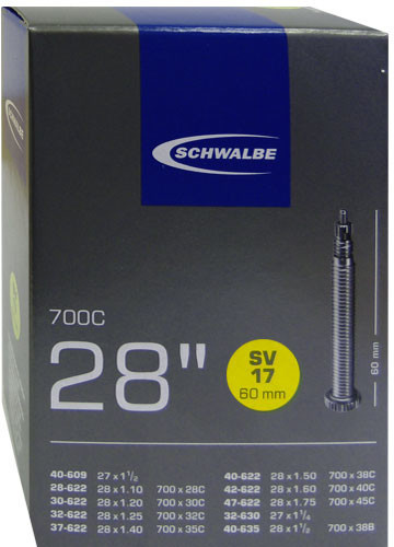 Schwalbe SV17 700C Inner Tube - 700c x 28-47mm / 60mm Presta Valve