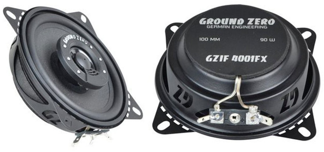 Ground Zero Iridium GZIF 4001FX 100 mm / 4″ 2-way coaxial speaker system