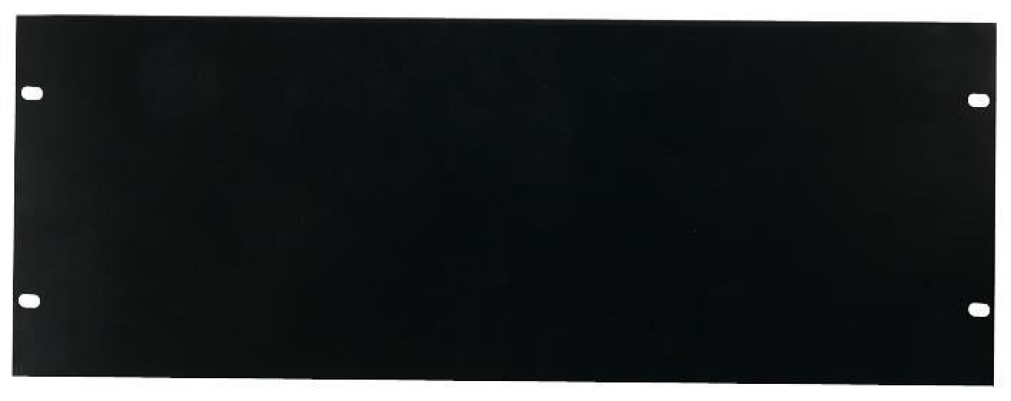 Pulse RPP4 19"" Rack Panel 4U Steel Black Metal Plate Flightcase Hardware Blank