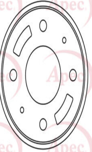 Brake Disc APEC DSK799 Front Vented Fits Mitsubishi Volvo Carisma S40 V40
