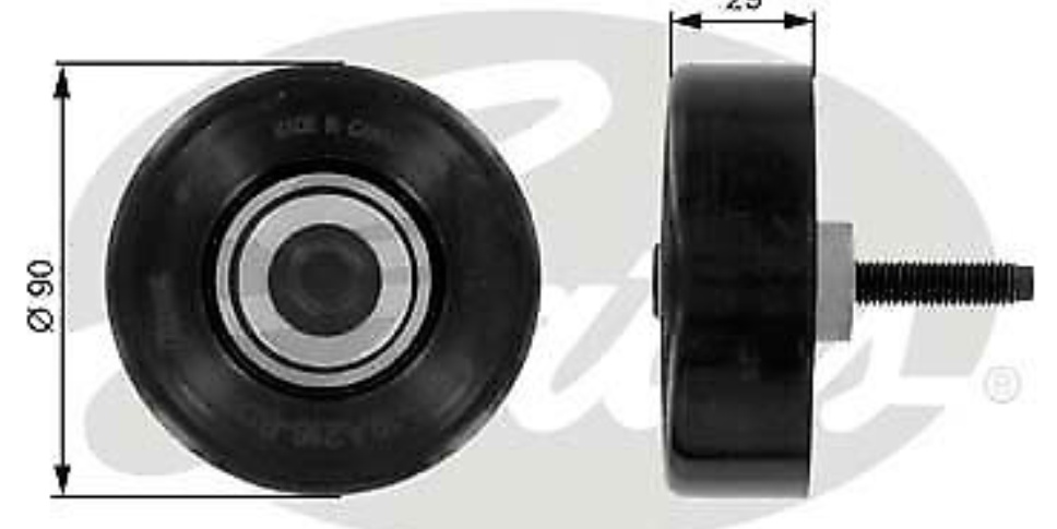 DEFLECTIONGUIDE PULLEY VRIBBED BELT T36089 FOR FORD TRANSIT/CONNECT FIESTA/Van - Image 7