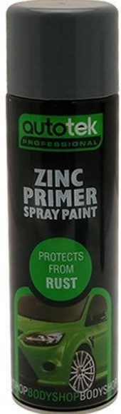 AutoTek Zinc Primer Multi-Purpose Aerosol Spray Paint 500ml