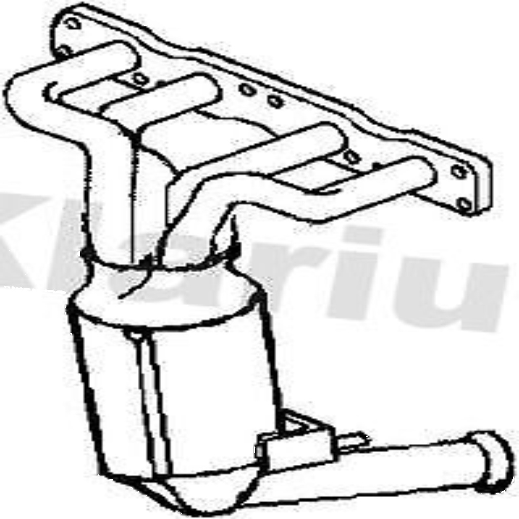 Klarius catalyst t/a with pipe fits Citroën mini cooper 1.6 07- 322736