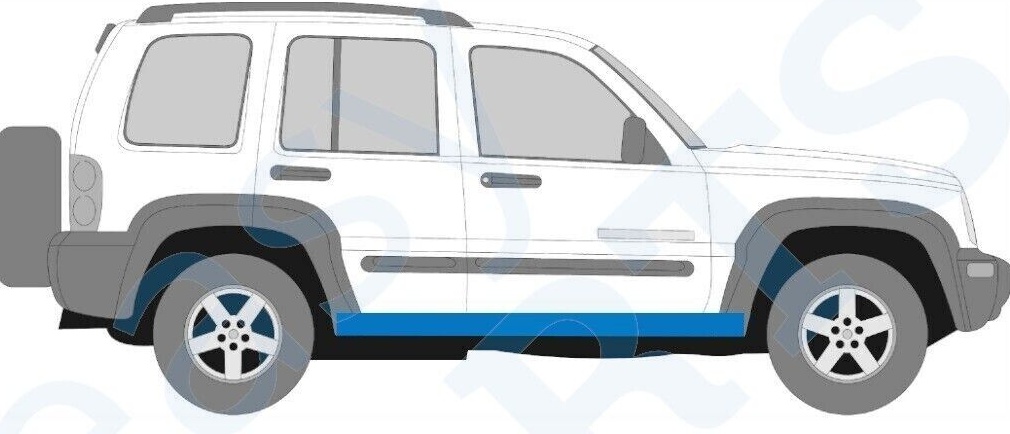 JEEP LIBERTY CHEROKEE KJ 2001-2008 SILL REPAIR PANEL ROCKER PANEL / PAIR