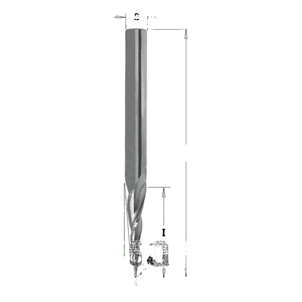 CMT 152 Tapered 2D/3D Carving Bit D-1.6 A-5.4 S6.3 Price is Inc VAT@20%