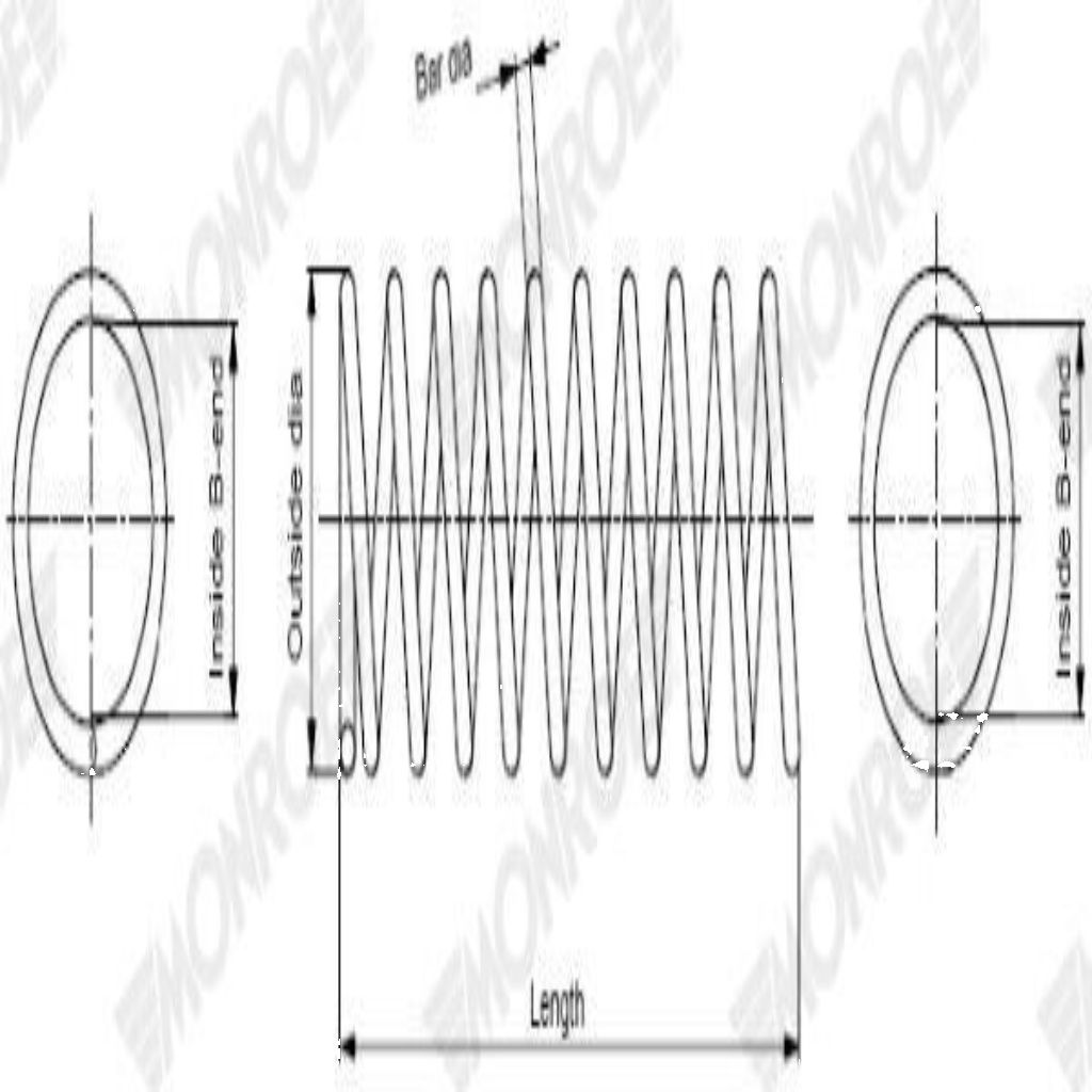 Suspension Spring Fits Volvo V70 MONROE SP4117