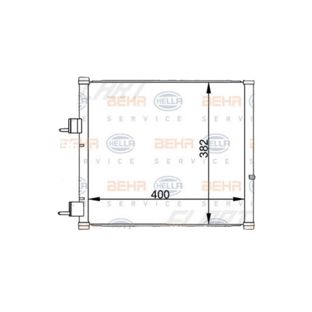HELLA 8FC 351 036-421 Condenser, air conditioning for FORD,FORD AUSTRALIA